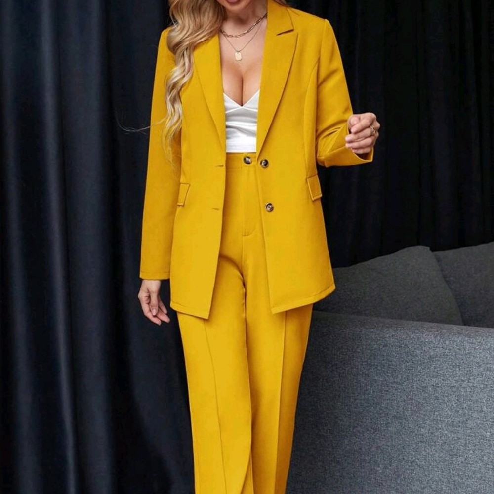 Solid Color Suit Set - Picture 5 of 5
